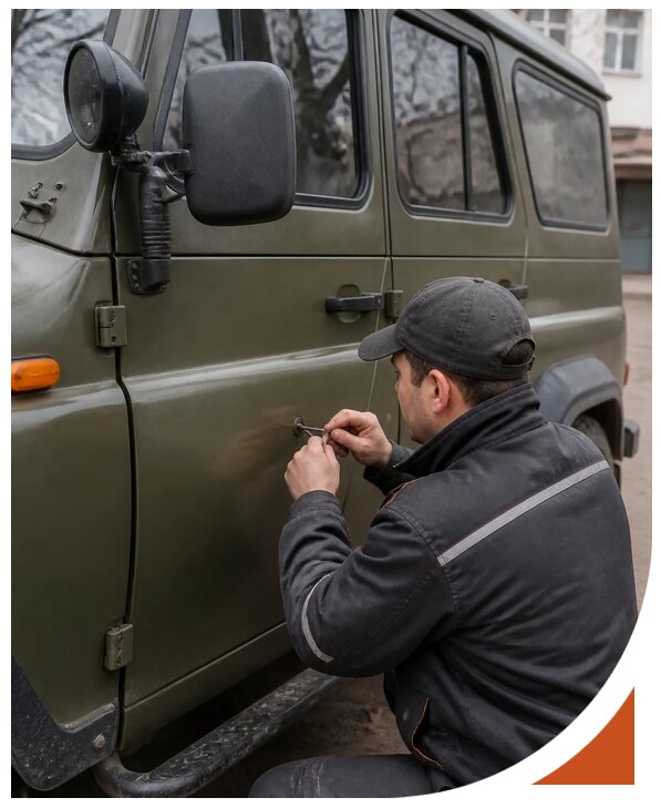 Профессиональное вскрытие автомобиля УАЗ без повреждений в Белореченске